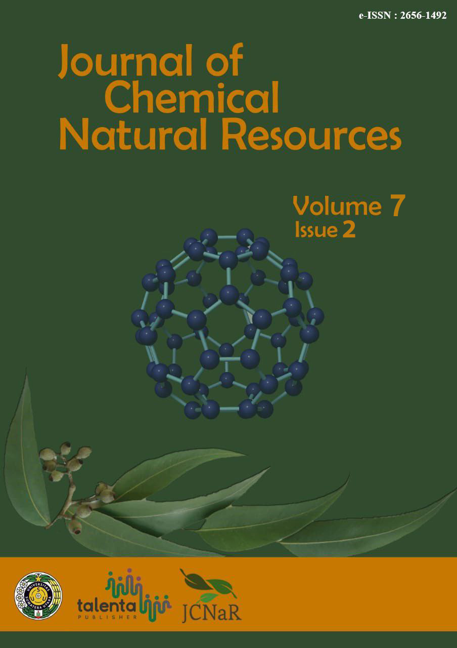 					View Vol. 7 No. 2 (2025): Journal of Chemical Natural Resources (JCNaR)
				