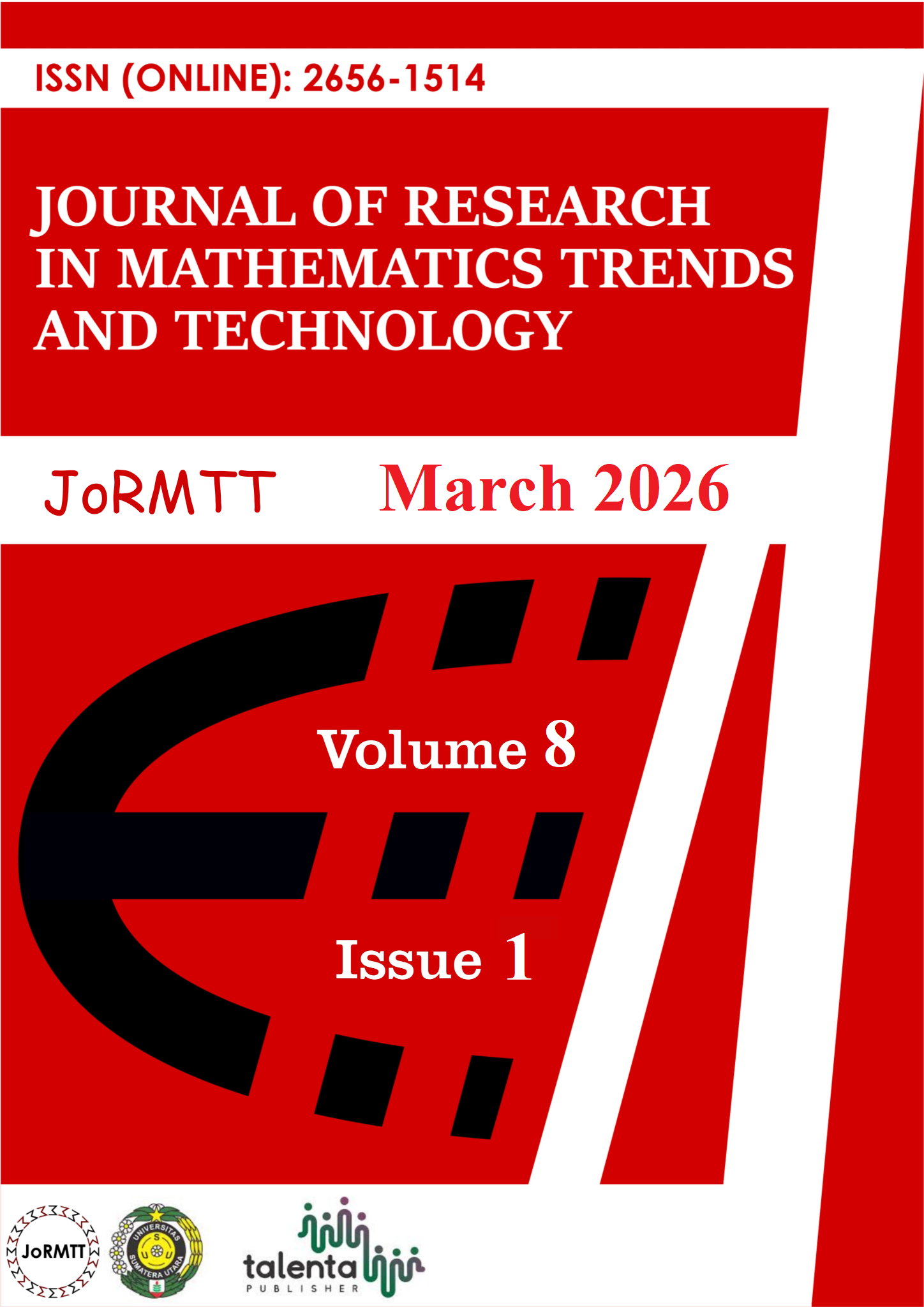 					View Vol. 8 No. 1 (2026): Journal of Research in Mathematics Trends and Technology (JoRMTT)
				
