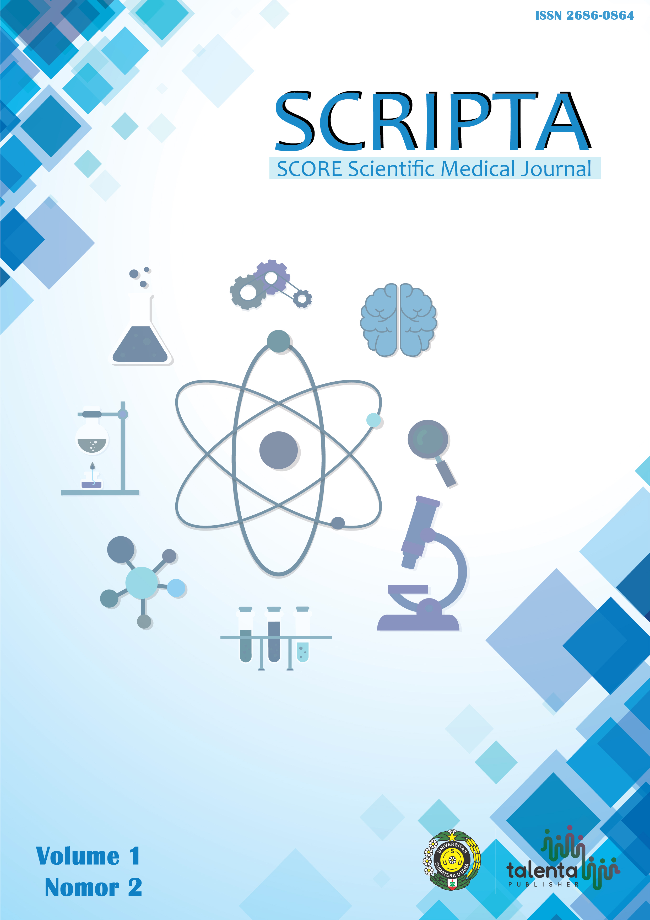 Cover of SCRIPTA SCORE Scientific Medical Journal for Volume 1 Number 2 at April 2020