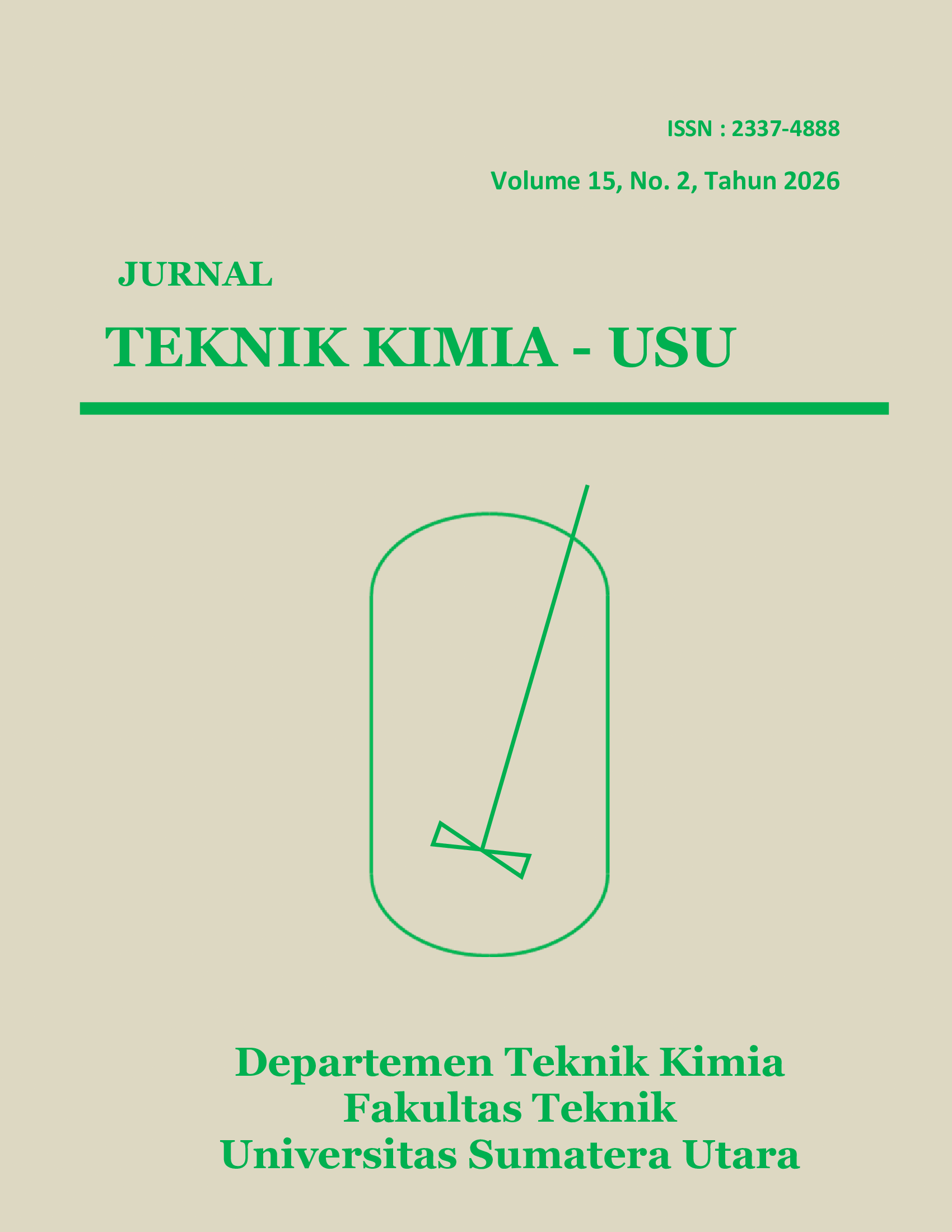 View Vol. 15 No. 2 (2026): Jurnal Teknik Kimia USU