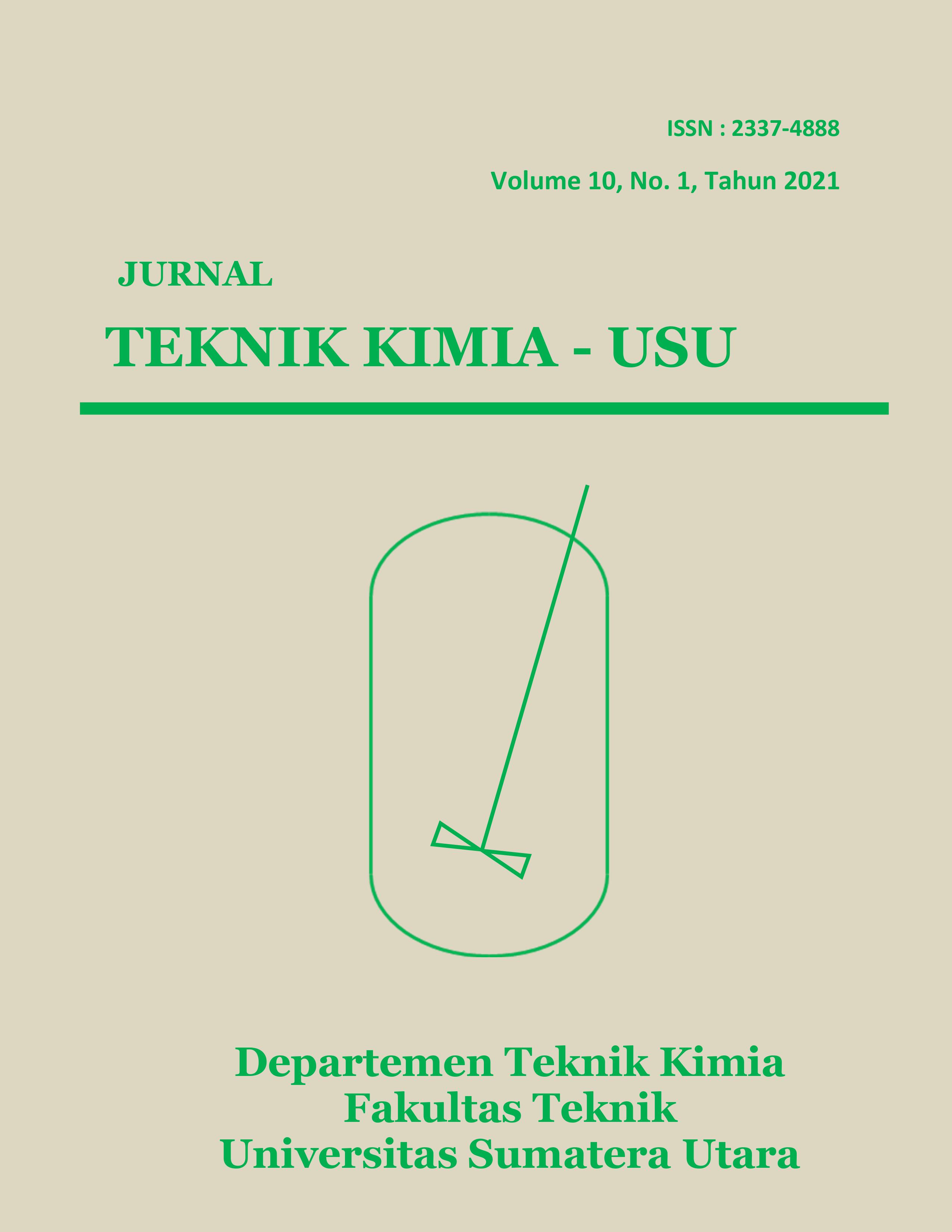 Vol. 10 No. 1 (2021) Jurnal Teknik Kimia USU Jurnal